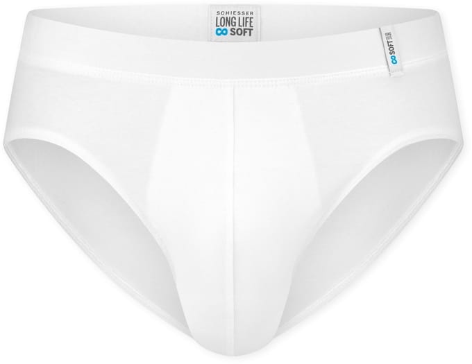 SCHIESSER Long Life Soft slip (1-pack) - heren rio slip wit