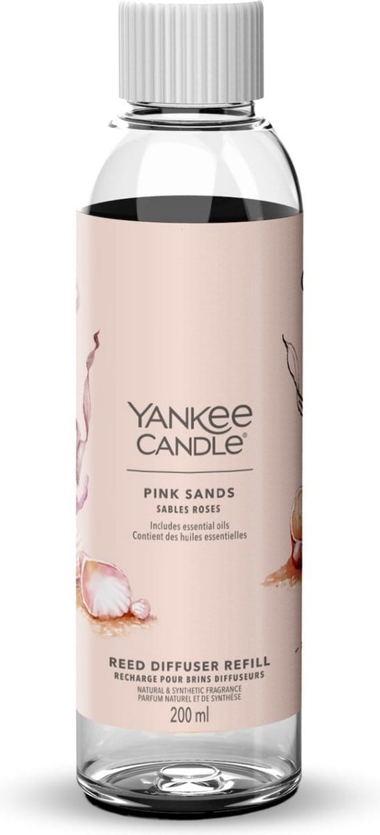 Yankee Candle - Navulling voor Geurstokjes 200 ml - Pink Sands
