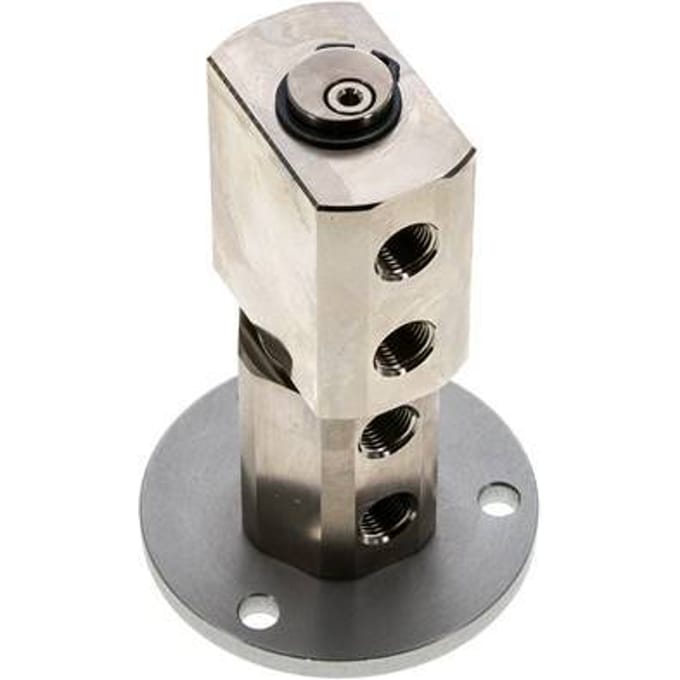 Draaidoorvoer G1/8'' Binnendraad Vernikkeld Messing PUR 0bar Vacuüm