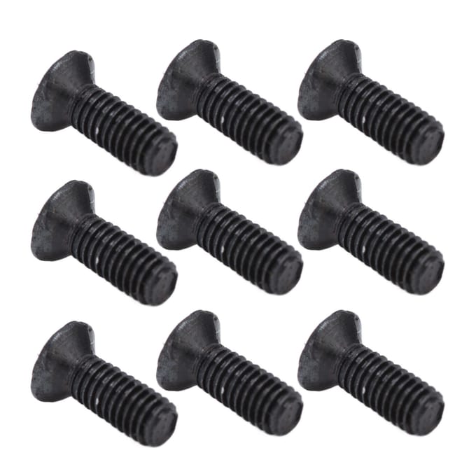50 stuks verzonken kruiskopschroeven DIN 965 zwart gegalvaniseerd machine schroef assortimentset M3x 6