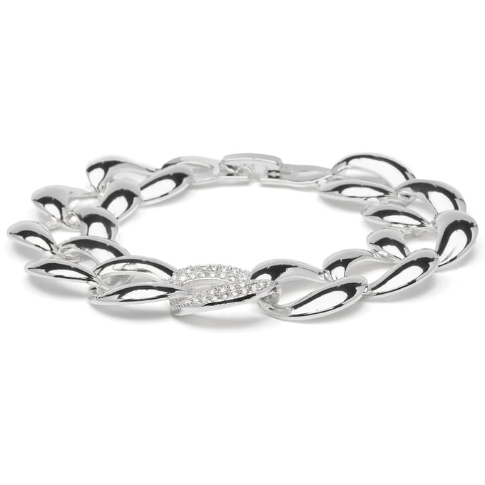 Bracelet - LUXENTER - Shinthi - Oxyde de zirconium - Finition rhodium - Longueur 18 cm white