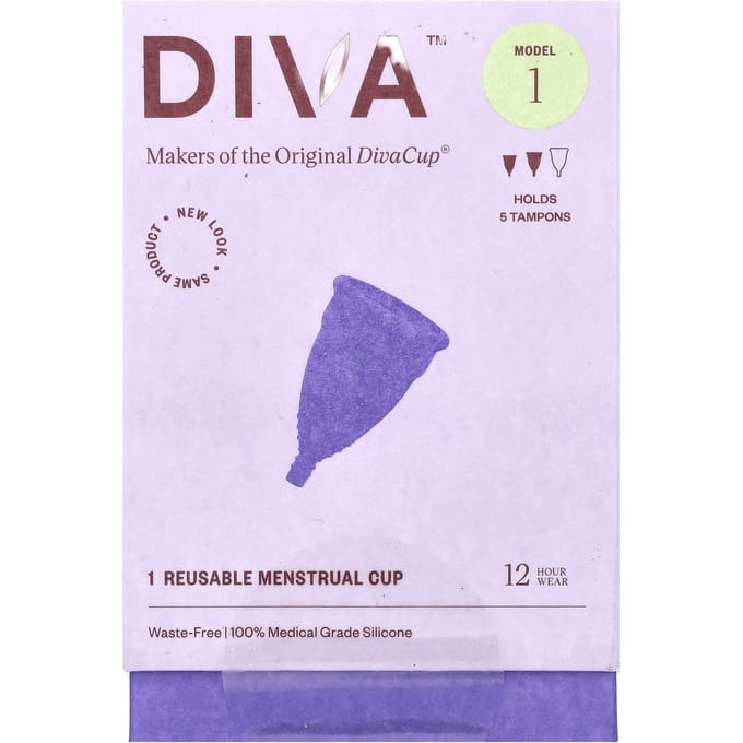 Diva International, Diva Cup, modèle 1, 1 coupe menstruelle white