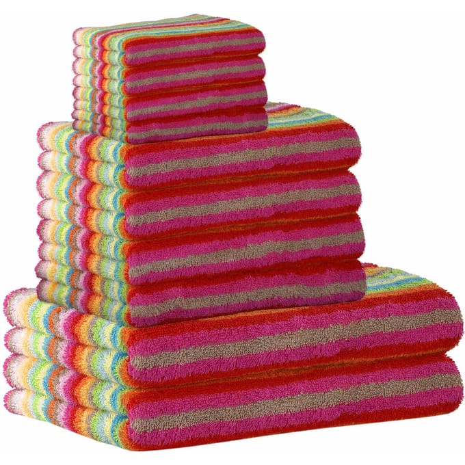 Cawoe Handdoek Life Style Een maat, 50x100 Set van 10