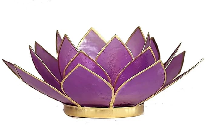 Lotus sfeerlicht lila - 13.5 cm - L