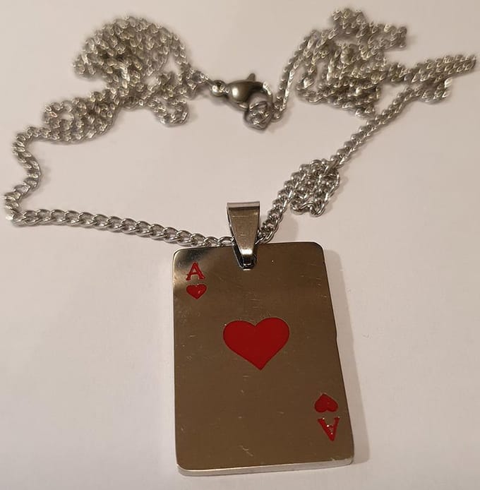 Harten Aas Ketting - Poker