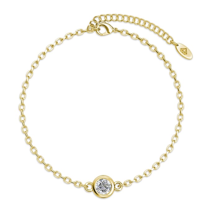 Geboortesteenarmbanden - Goud, kristal en roze