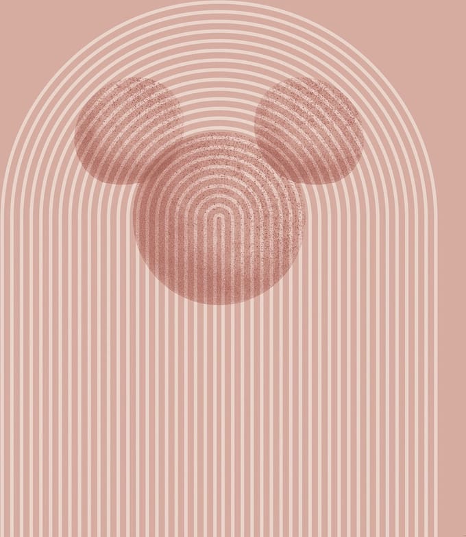 Fotobehang - Mickey Arc 250x280cm - Vliesbehang