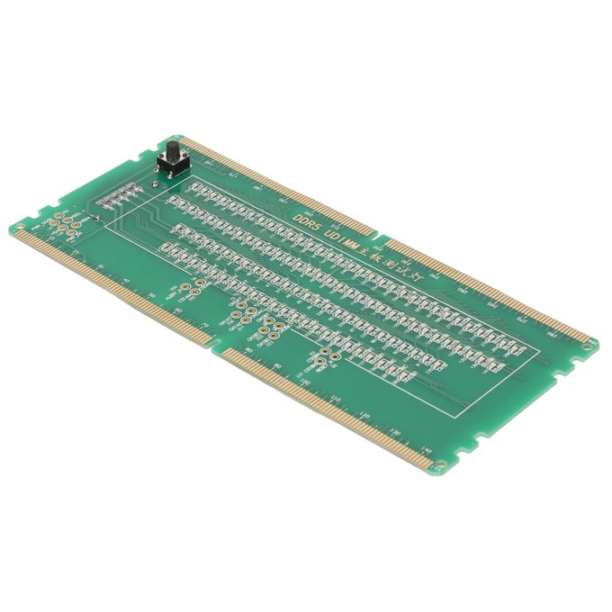 DDR5 Geheugentester Desktop DDR5 Geheugentester Moederbord Onderhoudstestkaart met Lichtgevend gray