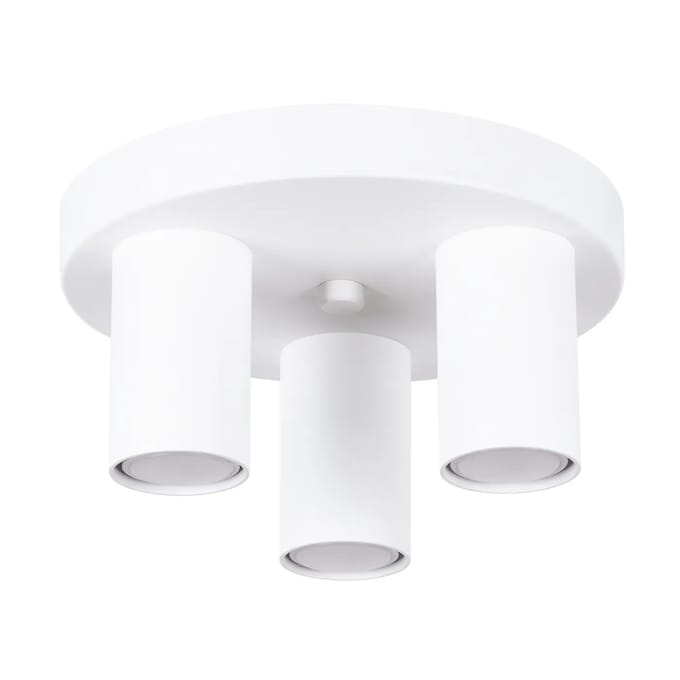 Sollux Lighting Plafondlamp Lagos - GU10 - wit - staal - 12x25x25cm