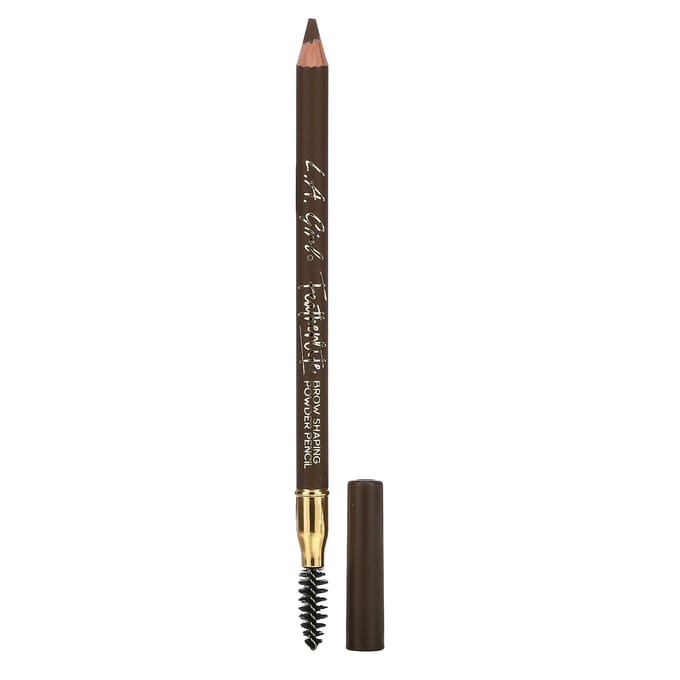 L.A. Girl, Featherlight Brow Shaping Powder Pencil, Gbp393 Medium Brown, 1.1G(0.04Oz) black