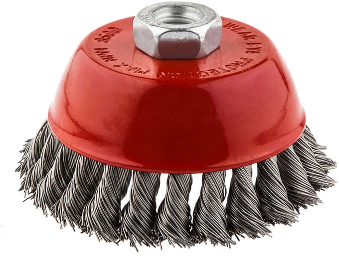 Grupa Topex GRAPHITE - Staalborstel - 100mm - Roestvrijstaal - M14
