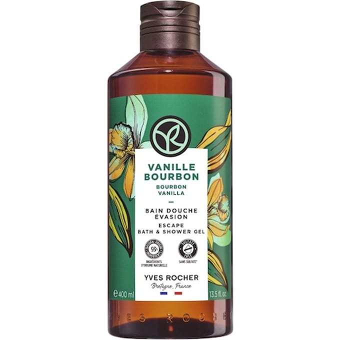 Yves Rocher Bourbon Vanilla Escape Bad- en Douchegel Dames 400 ml