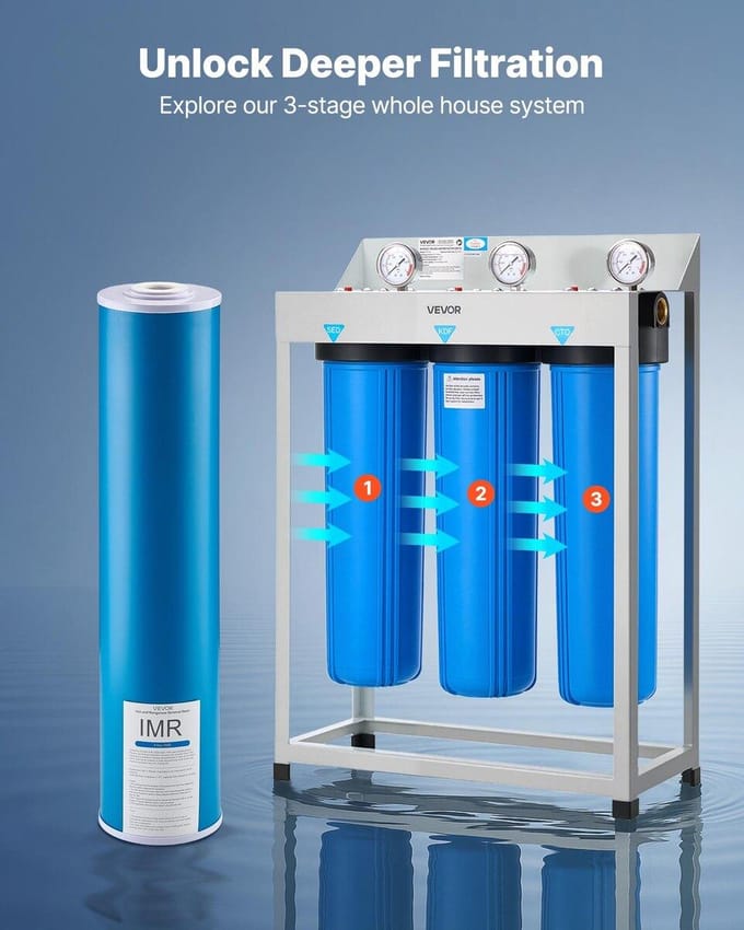 Cartouche de rechange pour filtre à eau de toute la maison 4,5  x 20  Fer et Manganèse