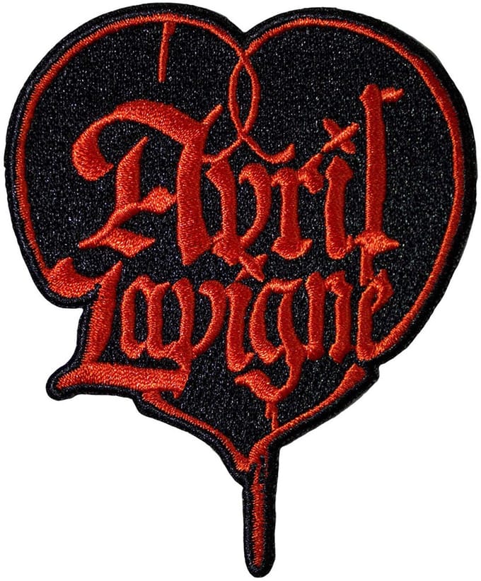 Avril Lavigne - Heart Patch - Zwart/Koperkleurig