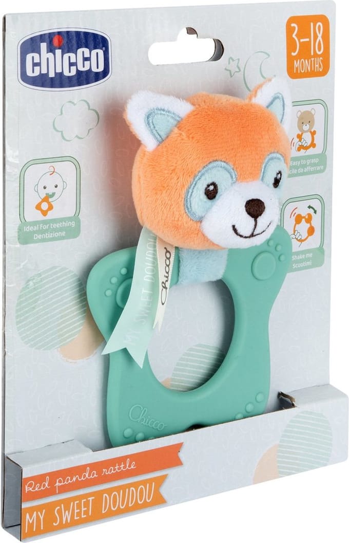 Rammelaar Bijtring Chicco Pandabeer 9,5 x 5 x 14 cm
