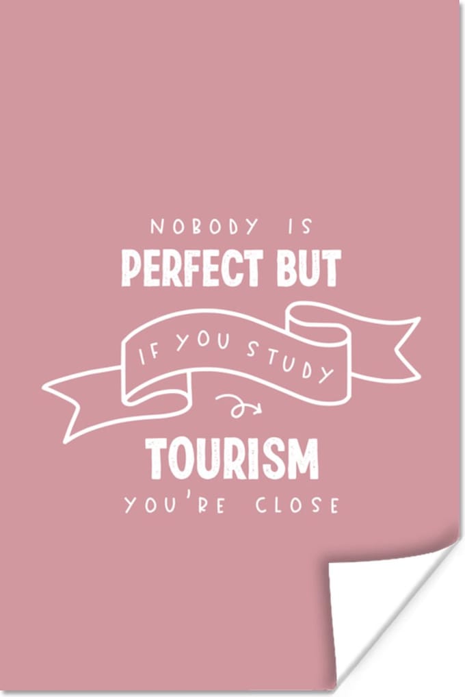 Poster Studie - Quotes - Toerisme - 60x90 cm