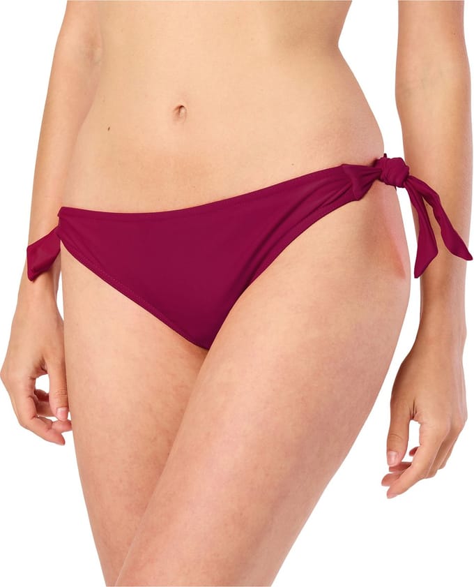 Merry Style Dames Zwembroek - Bikinibroekje - Elastische tailleband - Polyamide & Elastaan – Wijn rood (5288) – 40 - MS-VR-Brief-3