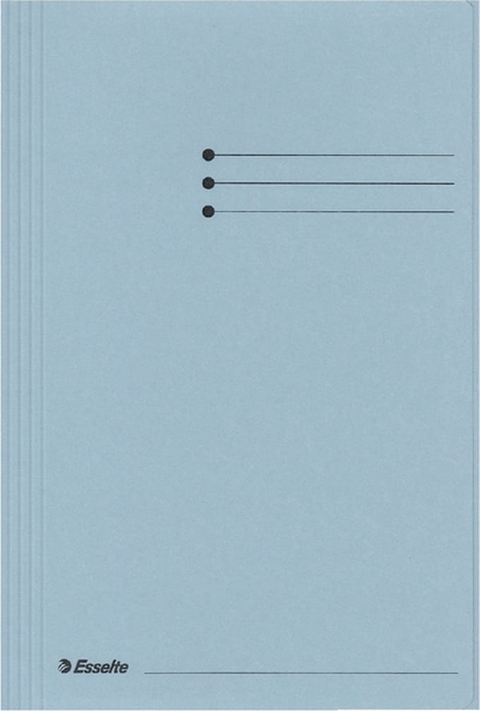 Esselte Manilla 3-klepsmap - folio - 50 stuks - Blauw