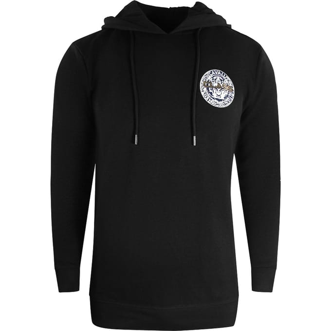 Cavalli Class zwarte hoodie met groot cirkelontwerp