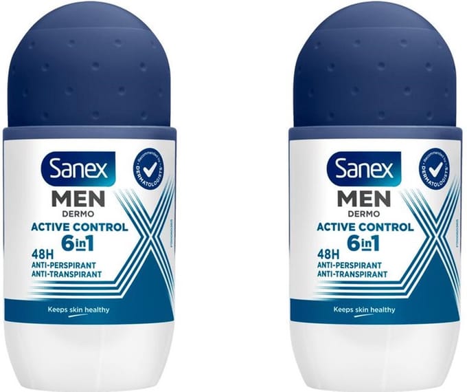 Sanex Deo Roller - Men Active Control 2 x 50 ml