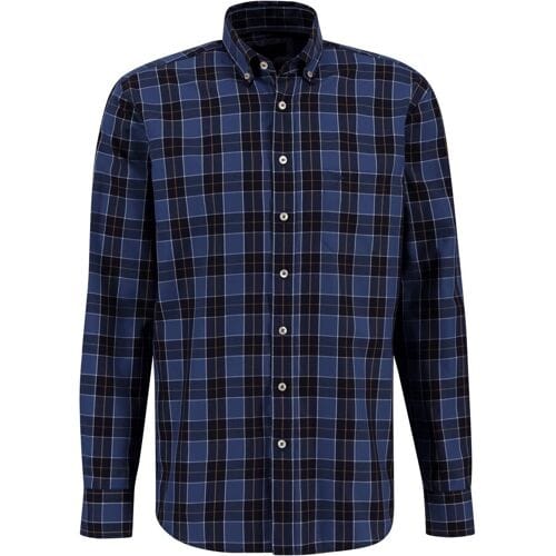 Fynch-Hatton Overhemd Multi Checks Button Down Night / male