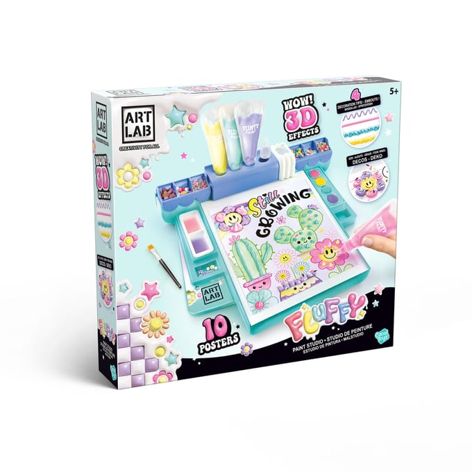 Fluffy Schilder Studio - Creatieve Schilderset - Multi-kleur - Geschikt voor kinderen