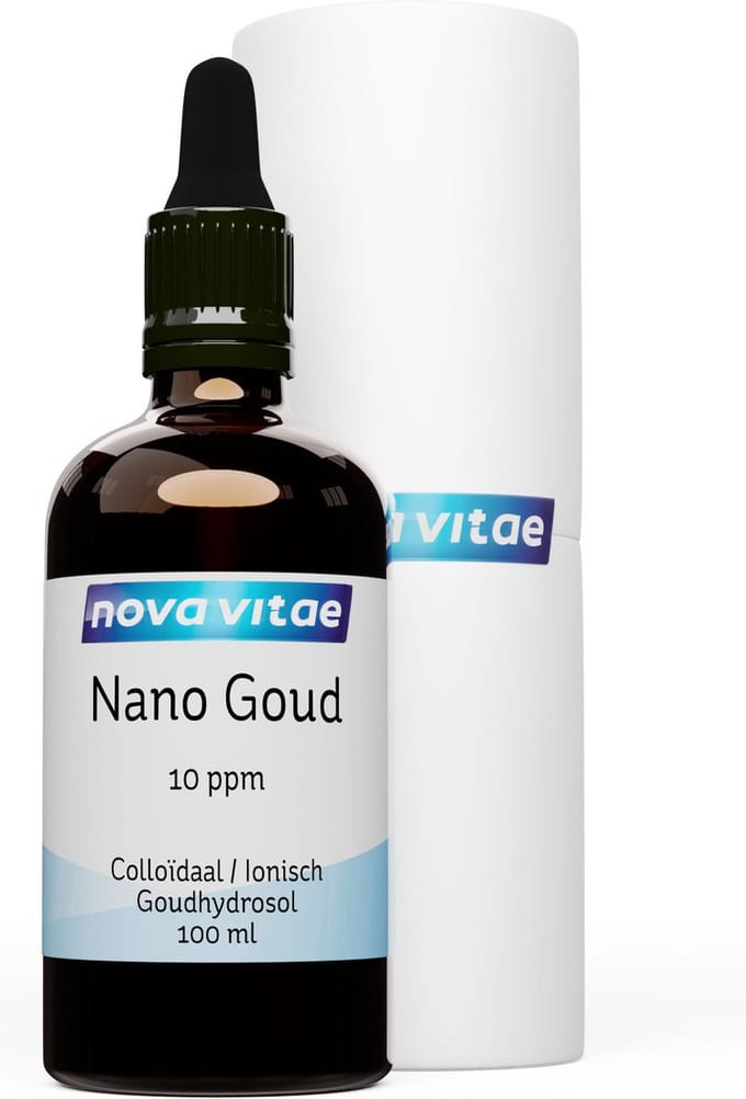 Nova Vitae - Nano Goud - 10 ppm - Colloïdaal - Ionisch - goudhydrosol - 100 ml