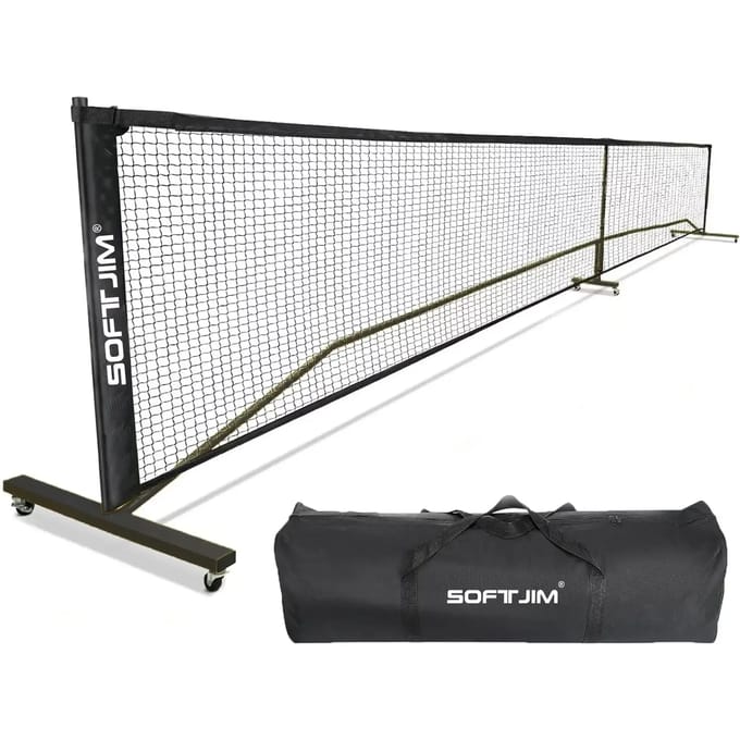 Net Pickleball Softjim met wielen