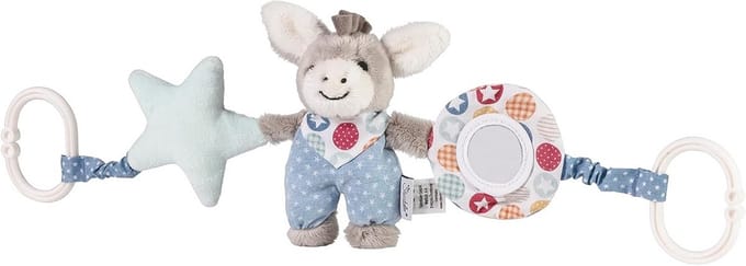 Kinderwagen Ketting met Mini Speeldier en Spiegels