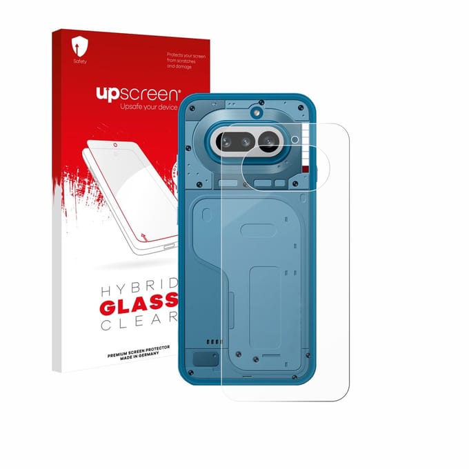 upscreen - Screenprotector voor Nothing Phone (4a) (Achterkant) - Folie Beschermfolie Beschermglas transparant