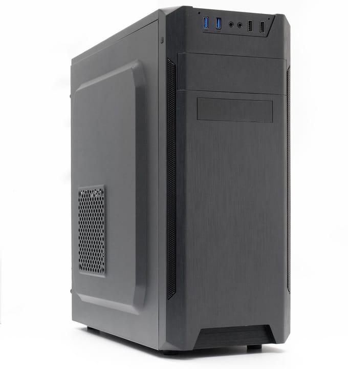 ATX Midi-Tower PC Behuizing - 2*USB2.0/ 2*USB3.0 - Zwart