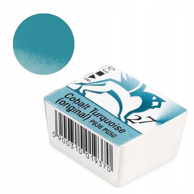 Reness Aquarel Verf - Kobalt Turquoise (Halve Pan)