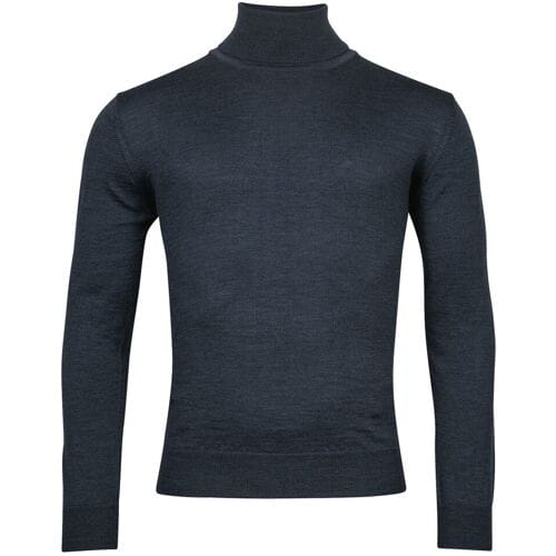 Baileys Trui Rollneck Merino Single Knit Denim Blue / male