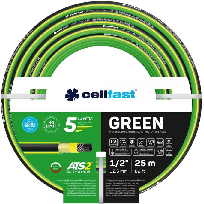 Cellfast - Cellfast - Tuinslang - Green Ats2™ - 1/2" - 25 M (CF15-100)