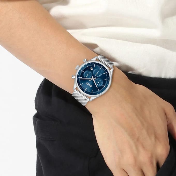 Hugo Boss 1514052 Herenhorloge 45 zilver