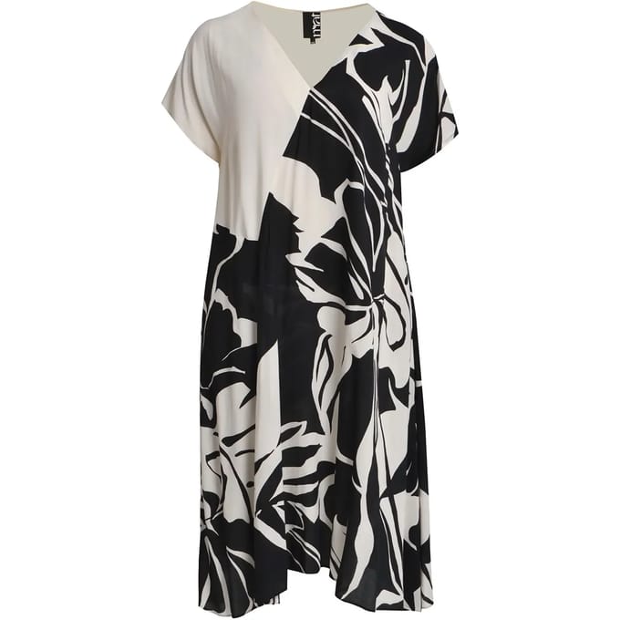 Dames V-hals jurk Mat Fashion