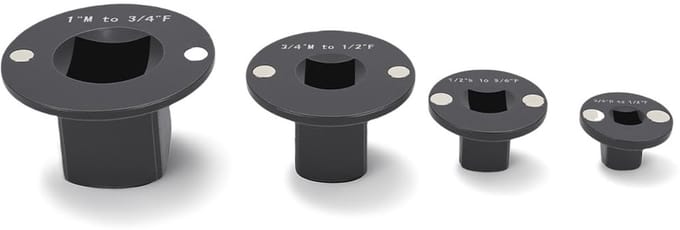 Dailygoods - Low Profile Impact Socket-adapterset van 4 Onderdelen