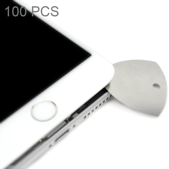 Let op type!! 100 PCS JIAFA P8819 Stainless Steel Phone Repair Triangle Opening Picks