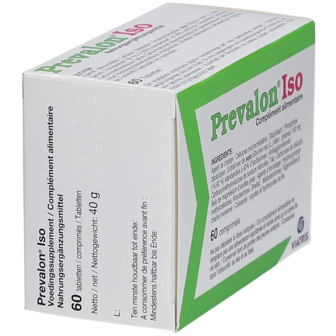 Prevalon Iso Voedingssupplement op basis van soja-isoflavonen - 60 tabletten - Opvliegers