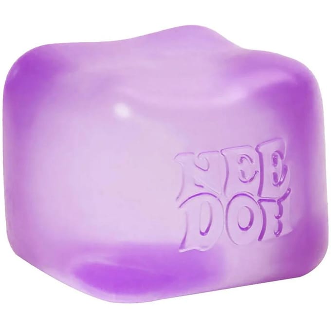 Schylling Needoh Nice Cube Sensorische Fidget Cube Stressverlichting Angst Sensorisch Hulpmiddel voor Focus ADHD & Kalmerend Bureau Gadget paars