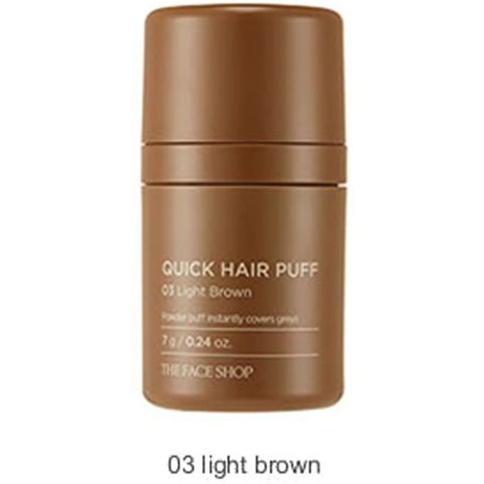 THE FACE SHOP - Quick Hair Puff 03 Light Brown gray