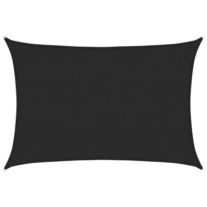 vidaXL - Zonnezeil - 160 - g/m² - 2,5x3,5 - m - HDPE - zwart