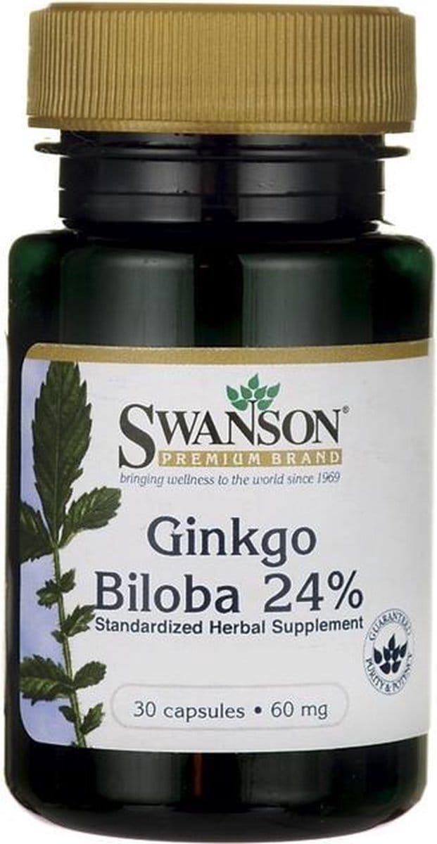 Swanson Health Ginkgo Biloba Extract 60mg - 120 capsules