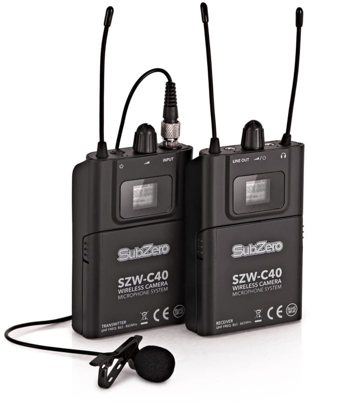SubZero SZW-C40 Camera Draadloos Lavaliermicrofoonsysteem