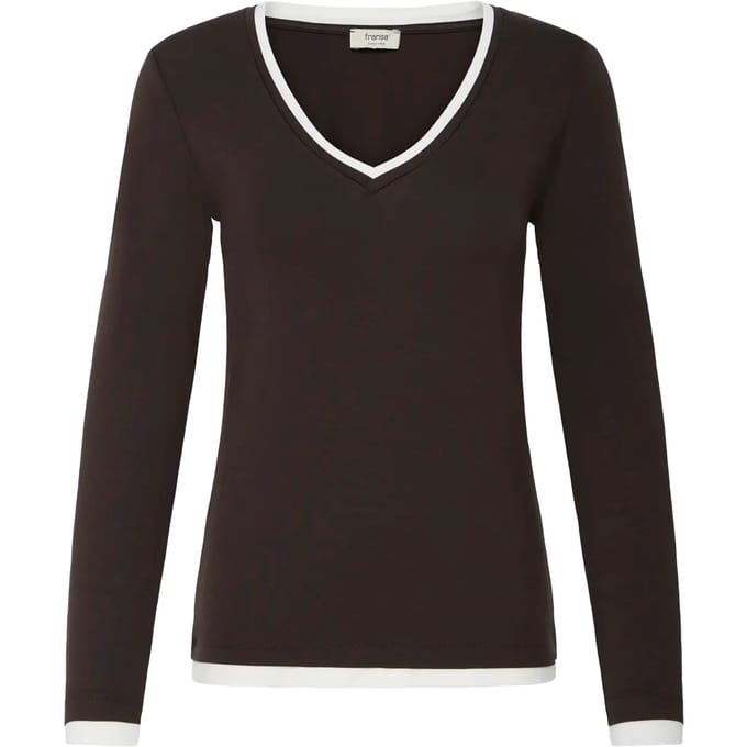 Dames-T-shirt met lange mouwen fransa Frastra