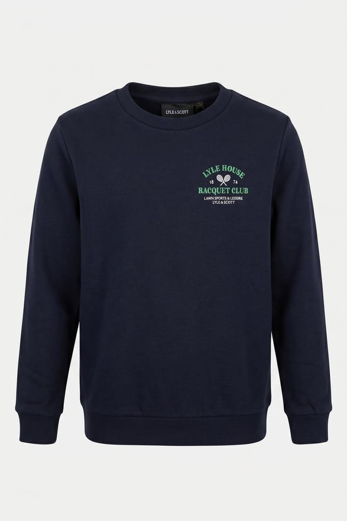 Lyle & Scott - Sweater - Maat 7/8 - Jongens - MARINE -