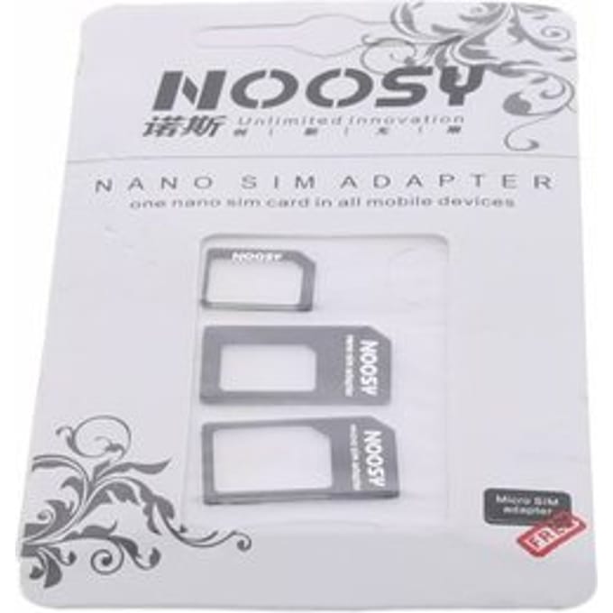 Noosy nano-SIM adapter kit 3-pack