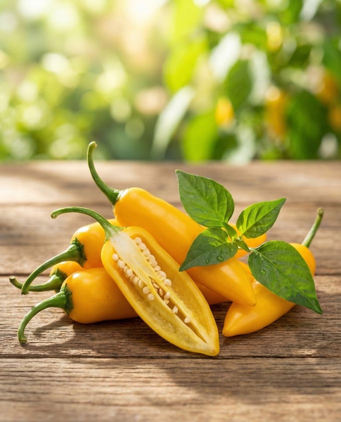 Peper Madame Jeanette Zaden Capsicum Chinense Eenjarig