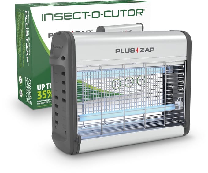 Insect-O-Cutor Pluszap 16 Aluminium (ZE121) - Vliegenlamp / Insectenlamp - Geschikt voor ruimtes tot 40m² - Gemaakt van metaal,aluminium