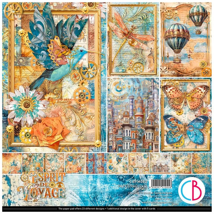 Scrapbook papier "Esprit de Voyage"